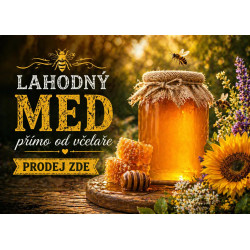 Cedule pro prodej medu – Lahodný med od včelaře