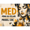 Cedule pro prodej medu – Med od včelaře moderní ilustrace