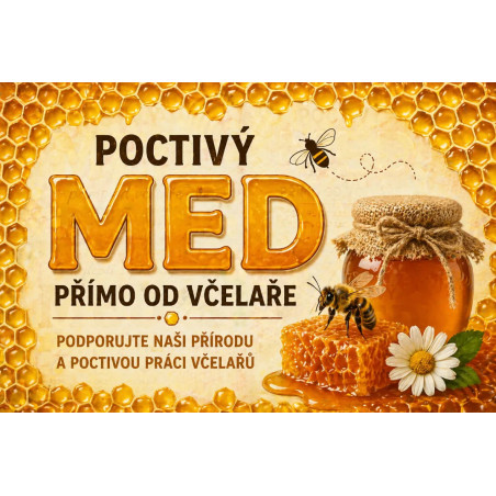 Cedule Prodej medu – Podpořte poctivou práci včelařů