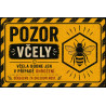 ⚠️ Cedule Pozor včely – Včela bodne jen při ohrožení