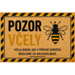 ⚠️ Cedule Pozor včely – Výstražná cedule s piktogramem