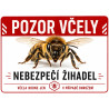 ⚠️ Cedule Pozor včely – Nebezpečí žihadel