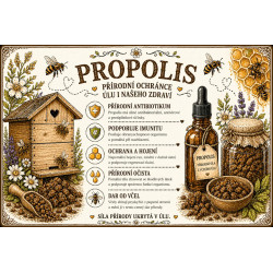 Naučná cedule Propolis – Přírodní ochránce úlu i zdraví