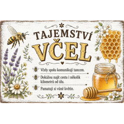 Naučná cedule Tajemství včel