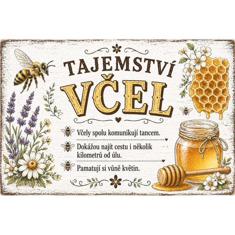 Naučná cedule Tajemství včel