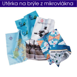 Utěrka na brýle 17×15 cm s vlastním potiskem
