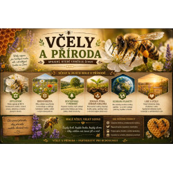 Naučná cedule Včely a příroda – Spojení, které udržuje život