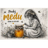 Cedule Prodej medu – Med přímo od včelaře s jemným dětským motivem