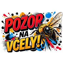 ⚠️ Pozor na včely – moderní barevný graffiti styl
