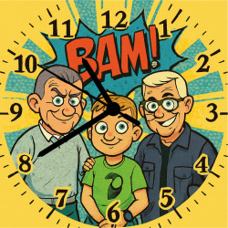 Hodiny kreslené komiks