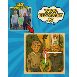 Hodiny kreslené komiks