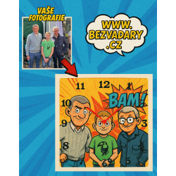 Hodiny kreslené komiks