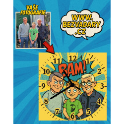 Hodiny kreslené komiks