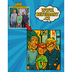 Hodiny kreslené komiks