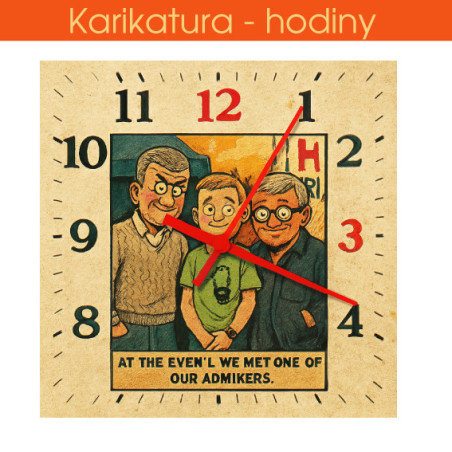 Hodiny kreslené komiks