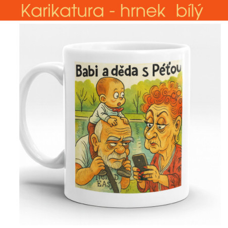 Hrnek bílý - karikatura