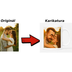 Hrnek bílý - karikatura