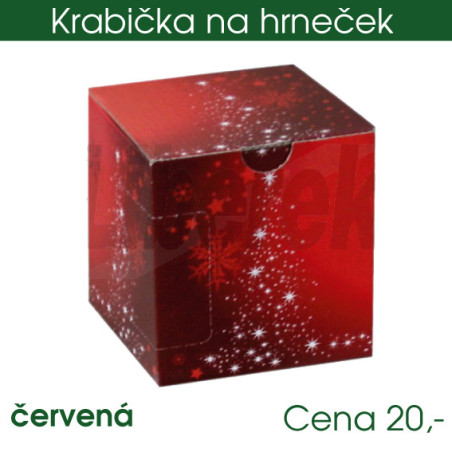 Krabička na hrneček červená