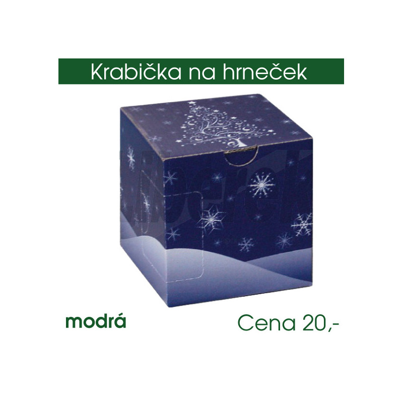 Krabička na hrneček modrá