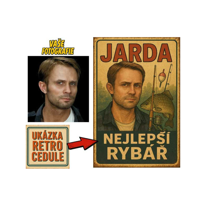 Retro cedule - Rybaření