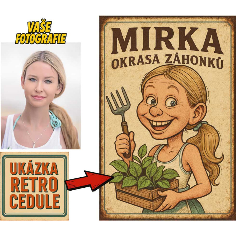 Retro cedule - Zahrádkaření