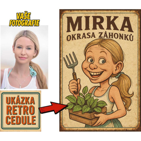 Retro cedule - Zahrádkaření