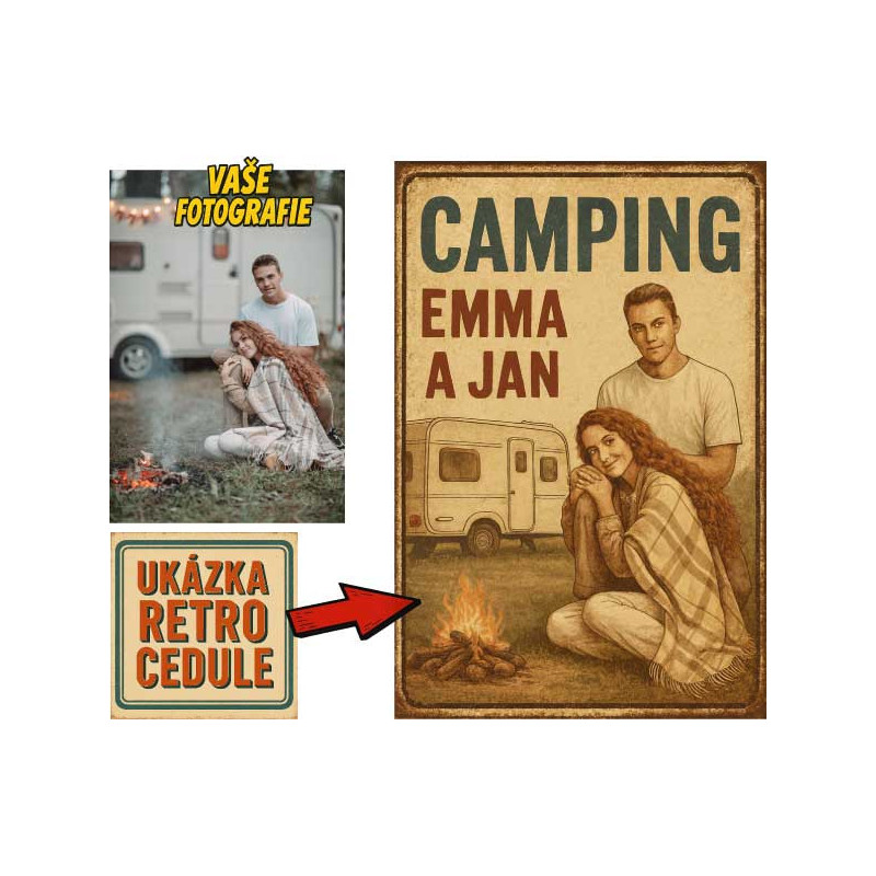 Retro cedule - Kempování
