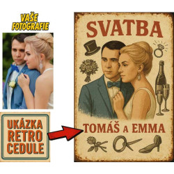 Retro cedule - Svatba