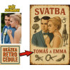 Retro cedule - Svatba