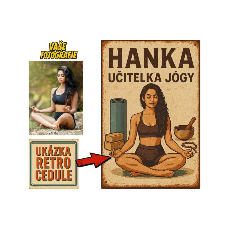 Retro cedule - Jóga