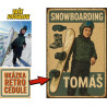 Retro cedule - Snowboarsing