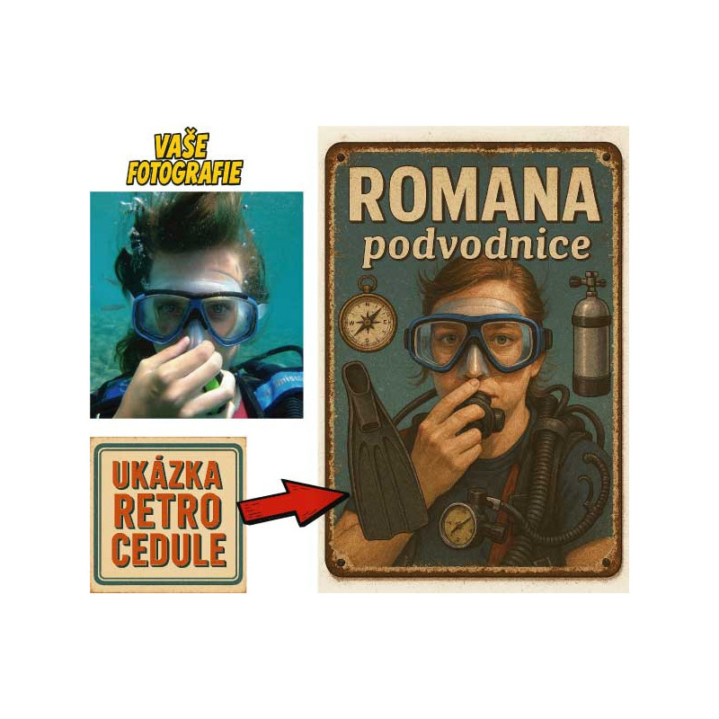 Retro cedule - Potápění