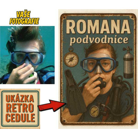 Retro cedule - Potápění