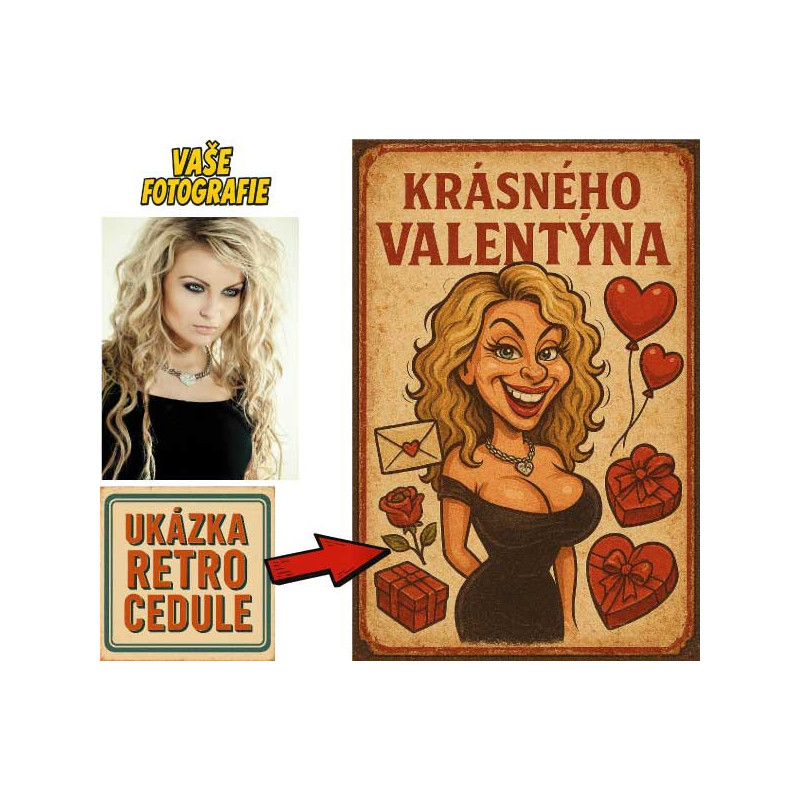 Retro cedule - Sv. Valentýn