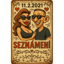 Retro cedule - Výročí seznámení