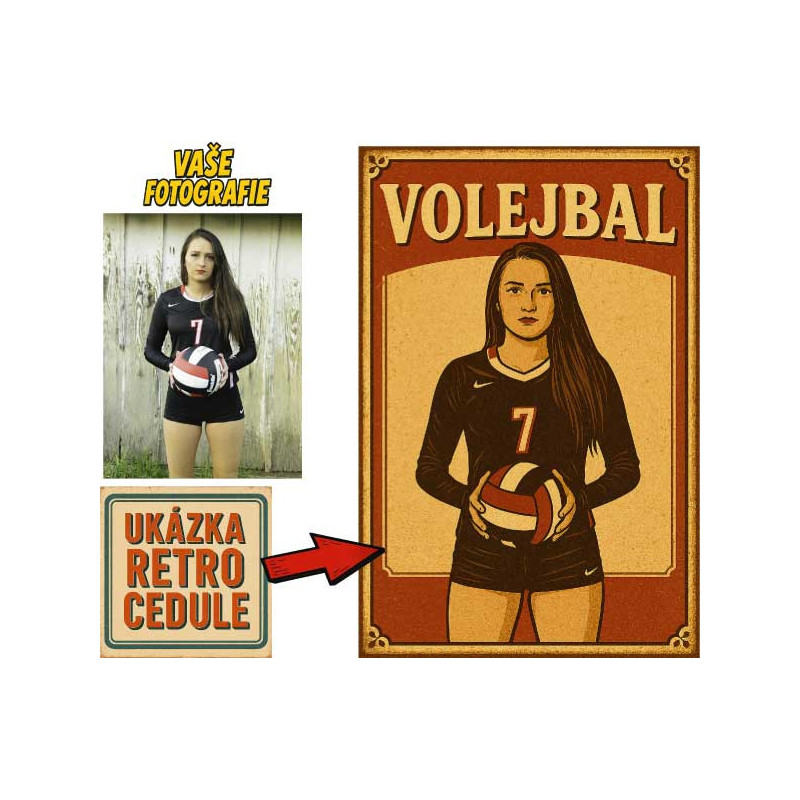 Retro cedule - Volejbal