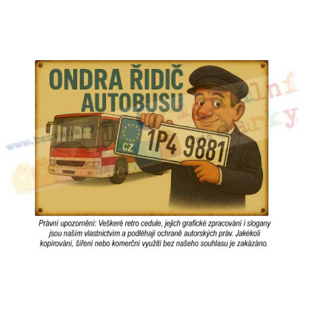 Retro cedule - Autobus