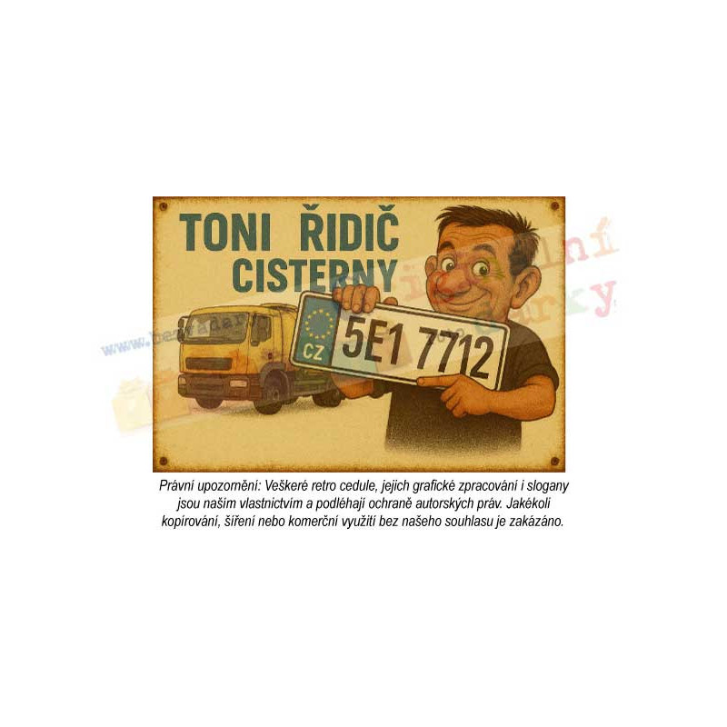 Retro cedule - Cisterna