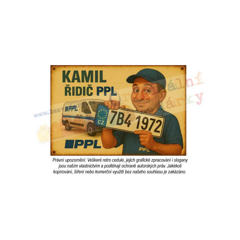 Retro cedule - Řidič PPL
