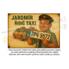 Retro cedule - Řidič TAXI