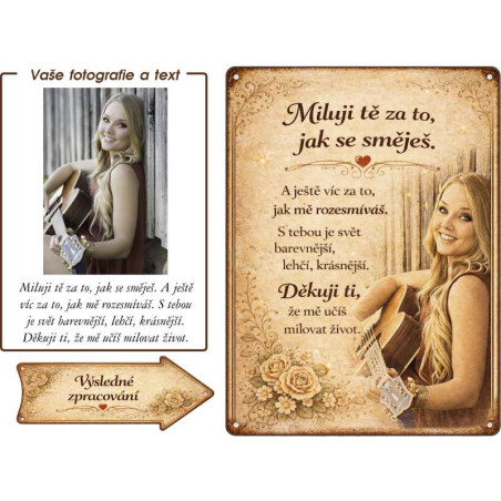 Retro cedule - pro něj od ní