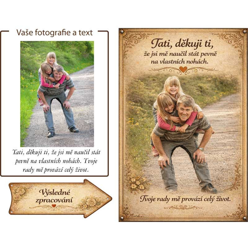 Retro cedule - pro tatínka