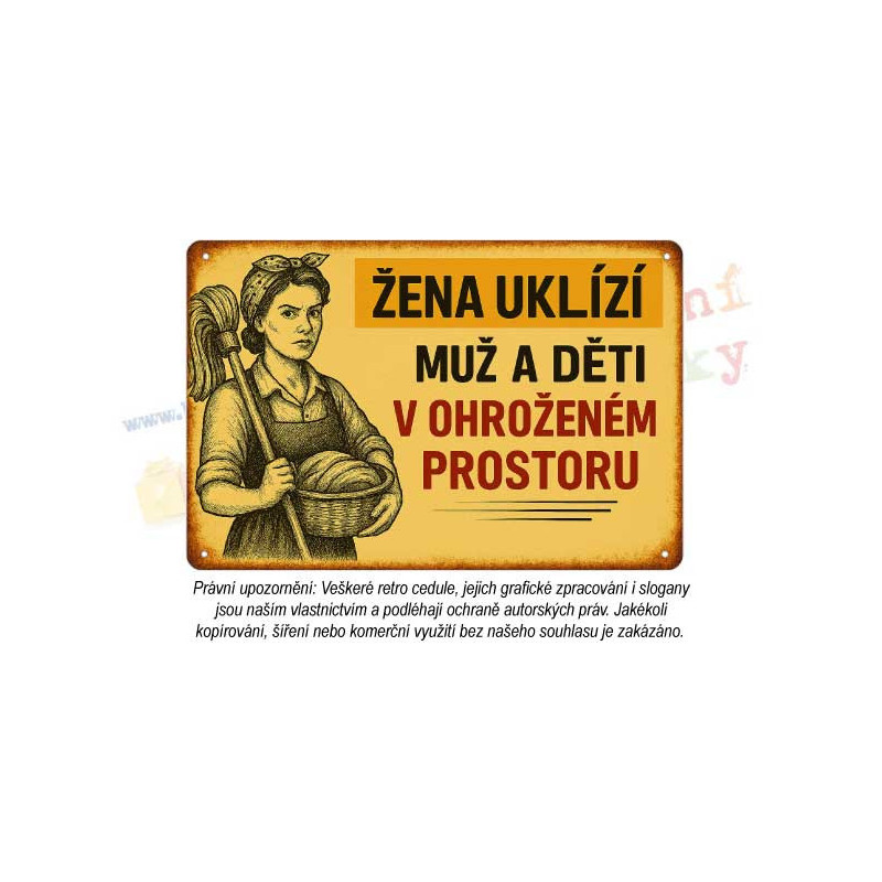 cedule - žena v domácnosti