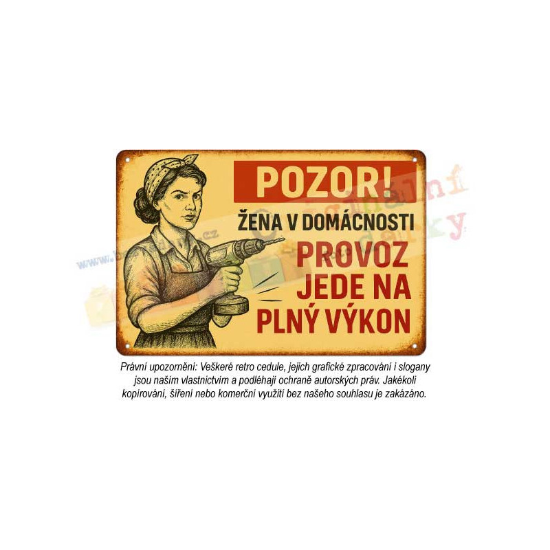 cedule - žena v domácnosti