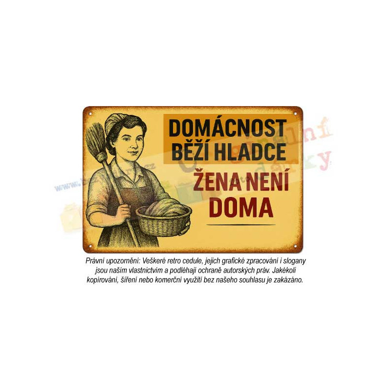 cedule - žena v domácnosti