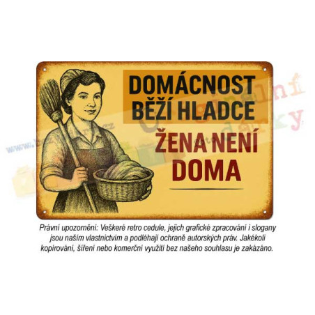 cedule - žena v domácnosti