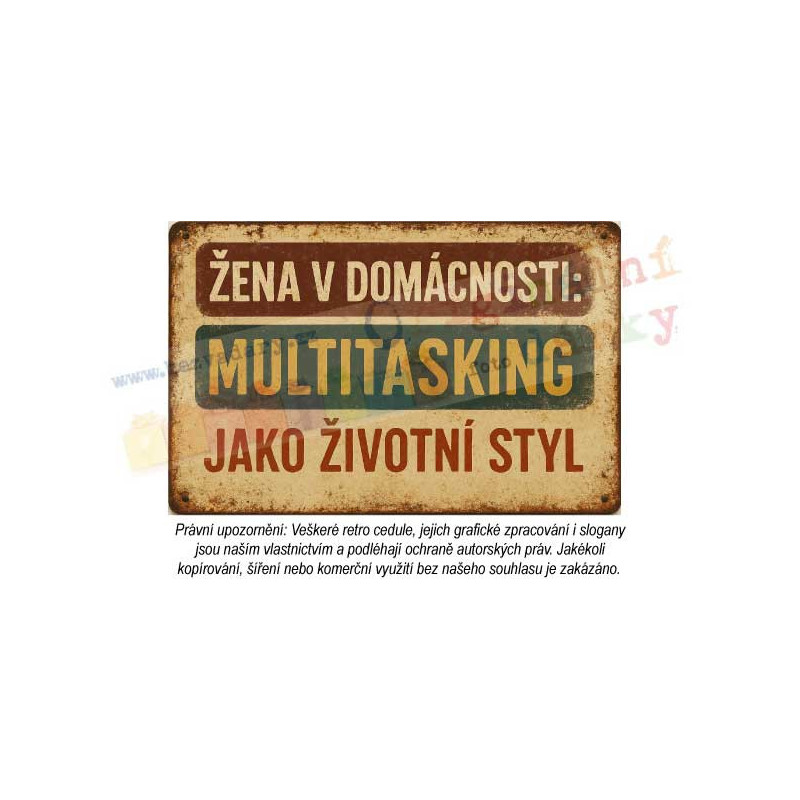 cedule - žena v domácnosti