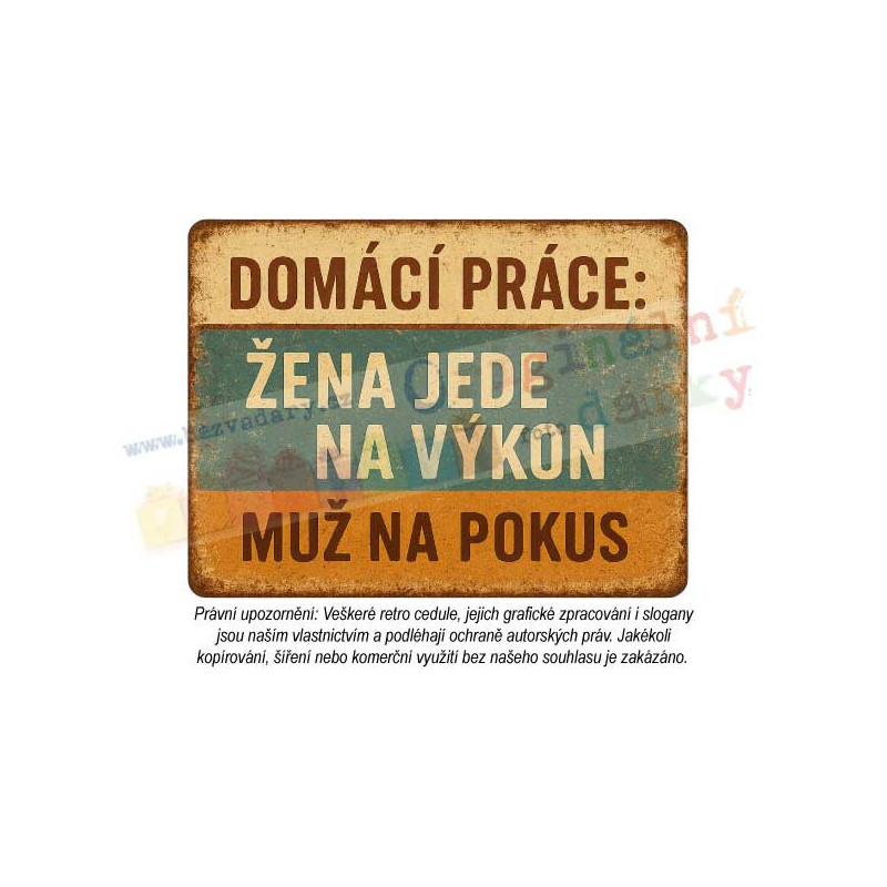 cedule - žena v domácnosti