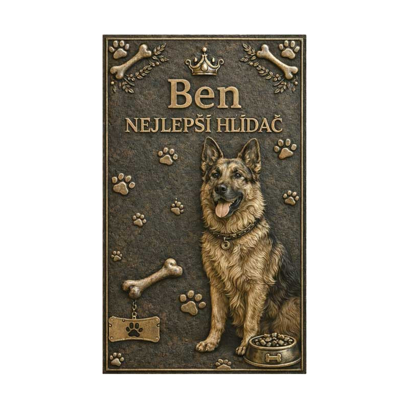 Pamětní cedule - na výšku