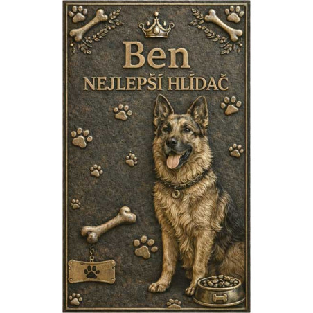 Pamětní cedule - na výšku